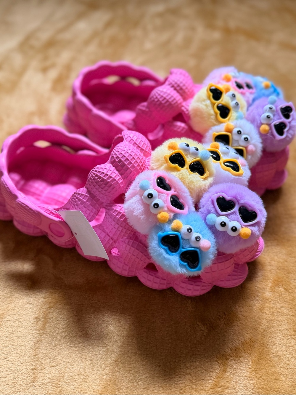 🌈 ADULT CUSTOM PASTEL PINK PLUSH MONSTER PLATFORMS 🌈